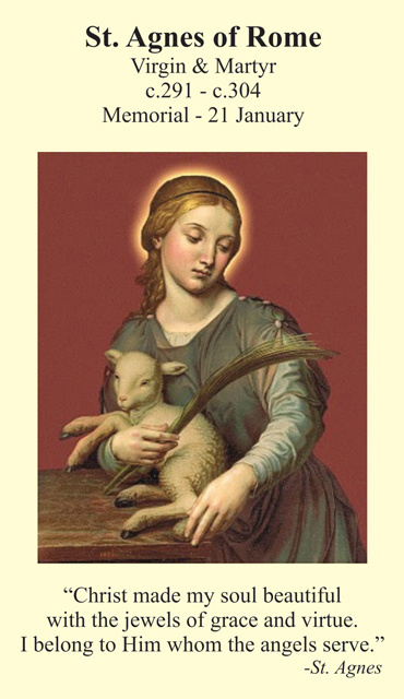 St. Scholastica Prayer Card